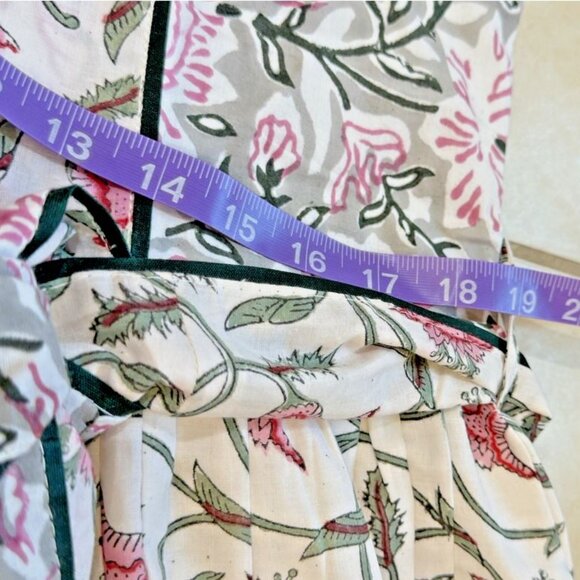 Brand new tuckernuck Sue Sartor white, pink , dark gray contrast print Dress - Picture 16 of 16